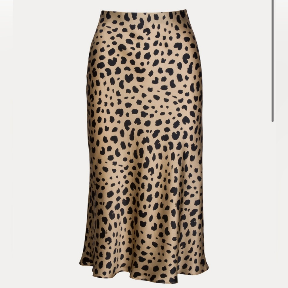 Realization Par - The Naomi Cheetah Print Slip Skirt